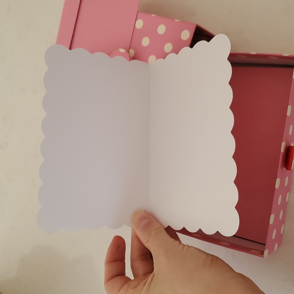 Kate Spade Pink Polka Dot Box Letter Set - Picture 2 of 2